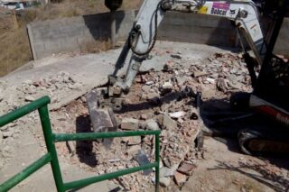 Desenrunament castell de Menàrguens agost 2017