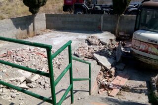 Desenrunament castell de Menàrguens agost 2017